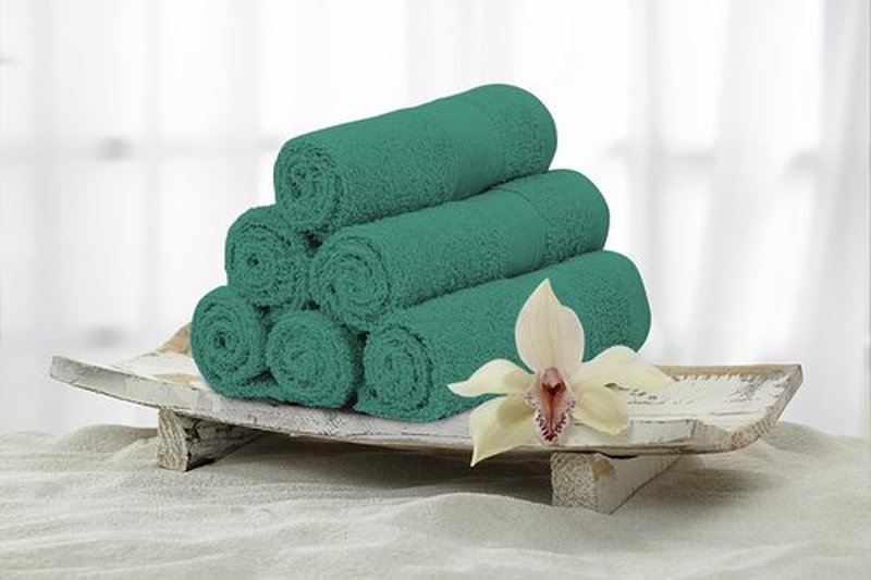 Premium Wash Cloths Pack of 12 (13" x 13" Inches)- 100% Combed Ring Spun Cotton WashCloth - Luxury Washcloths – Ultra Soft Face Towels - Highly Absorbent Wash Cloth for Face (Dusty Green)