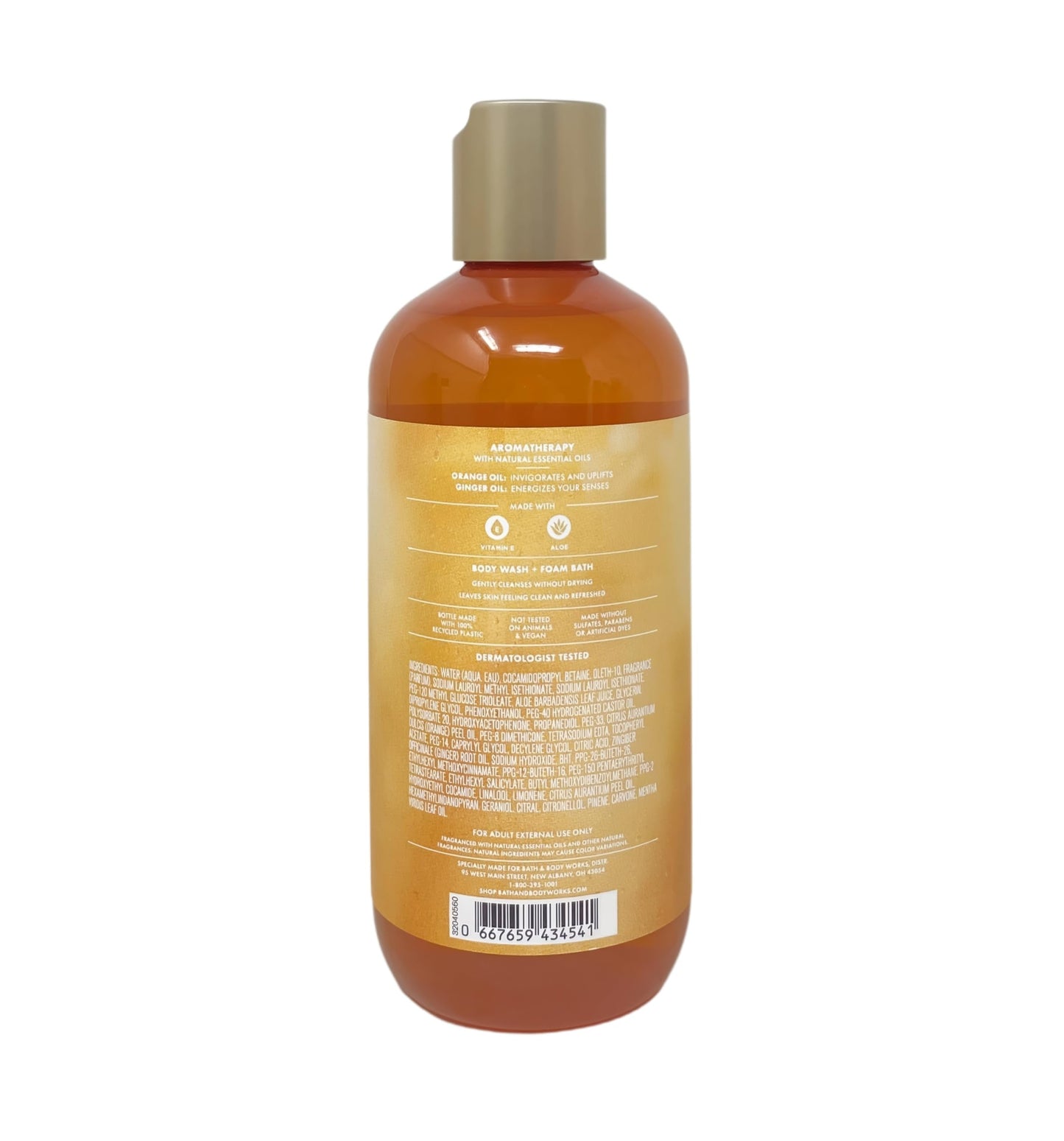 Bath & Body Works Aromatherapy Energy Orange + Ginger Body Wash & Foam Bath and Daily Nourishing Body Lotion with a Zen Garden Bar Soap
