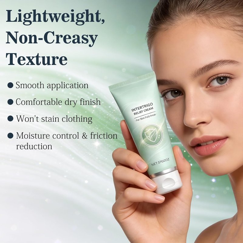 Intertrigo Relief Cream - Soothes Irritated Skin & Supports Comfort | Moisture Management (2-Pack)