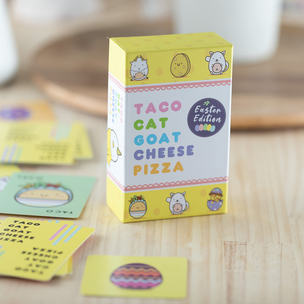 Taco Cat Goat Cheese Pizza Easter Edition Card Game for Family Game Night | Candy-Free Easter Basket Stuffers | Easy to Play 15 Minute Rounds | Fun for Kids, Teens, Adults, and Families | 2-8 Players