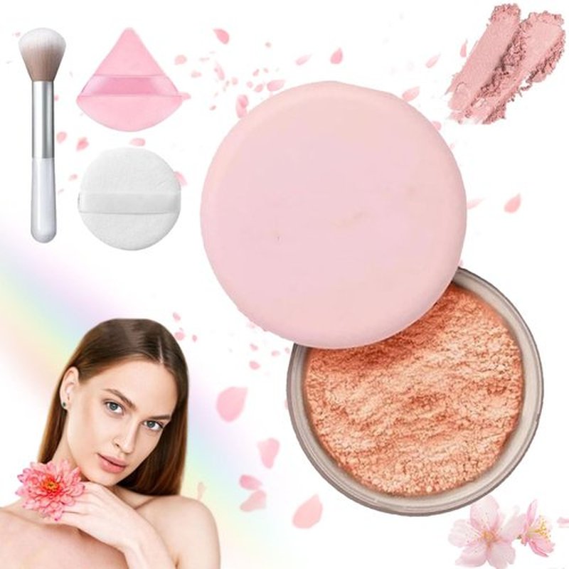 Luminance Milano Powder, Luminance Milano Setting Powder, Luminance Powder, Beauty Pink Setting Powder, Waterproof, Natural, Luminance Milano Pink Setting Powder, For All Skin Tones (B, 1)