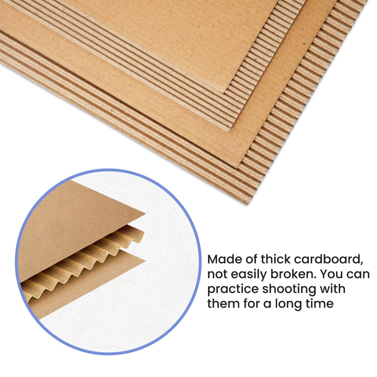 Shooting Targets, Cardboard and 1000PCS Target Pasters, 30 * 18 inch Tactical Range Shooting Targets for the Range, Cardboard for Practice (30x18, 20 pcs)