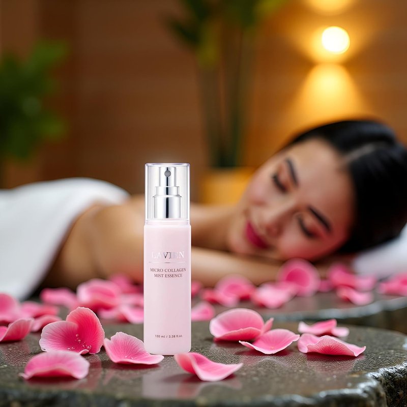 LAVIEN Collagen Face Mist Spray | 62.7% Hydrolyzed Collagen for Hydrated, Plump Skin - 3.38 FL Oz