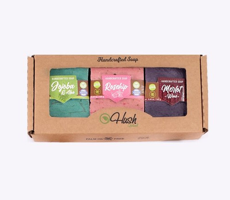 Jabon Artesanal Natural (Rosa, Jojoba, Merlot)