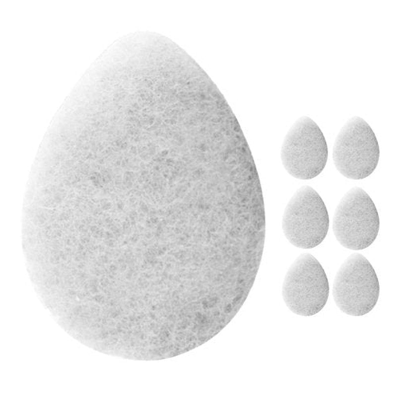 KOL Face Scrubber, Unscented Essential Oil Infused Exfoliating Facial Cleansing Pads, Disposable Exfoliator Face Sponge for Daily Face Cleaning and Makeup Removal, 6 Count