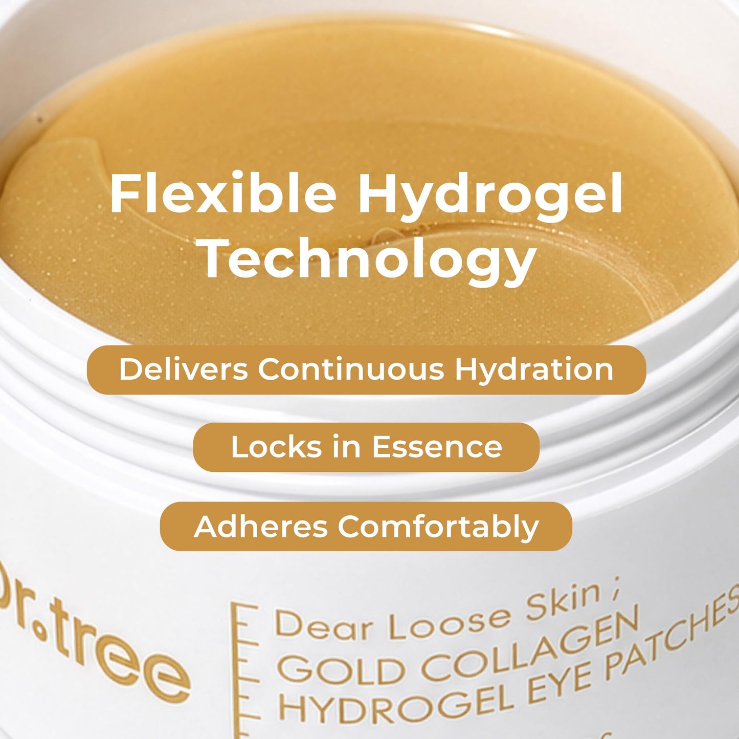 Dr. Tree 24kt Gold Collagen Hydrogel Eye Patches, 84g / 2.96 oz (60 Pads)