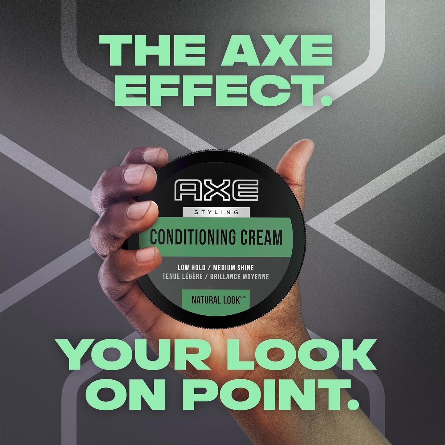 Axe Styling Cream for Natural Look - 2.64 oz (Pack of 2) - Men's Hair Care
