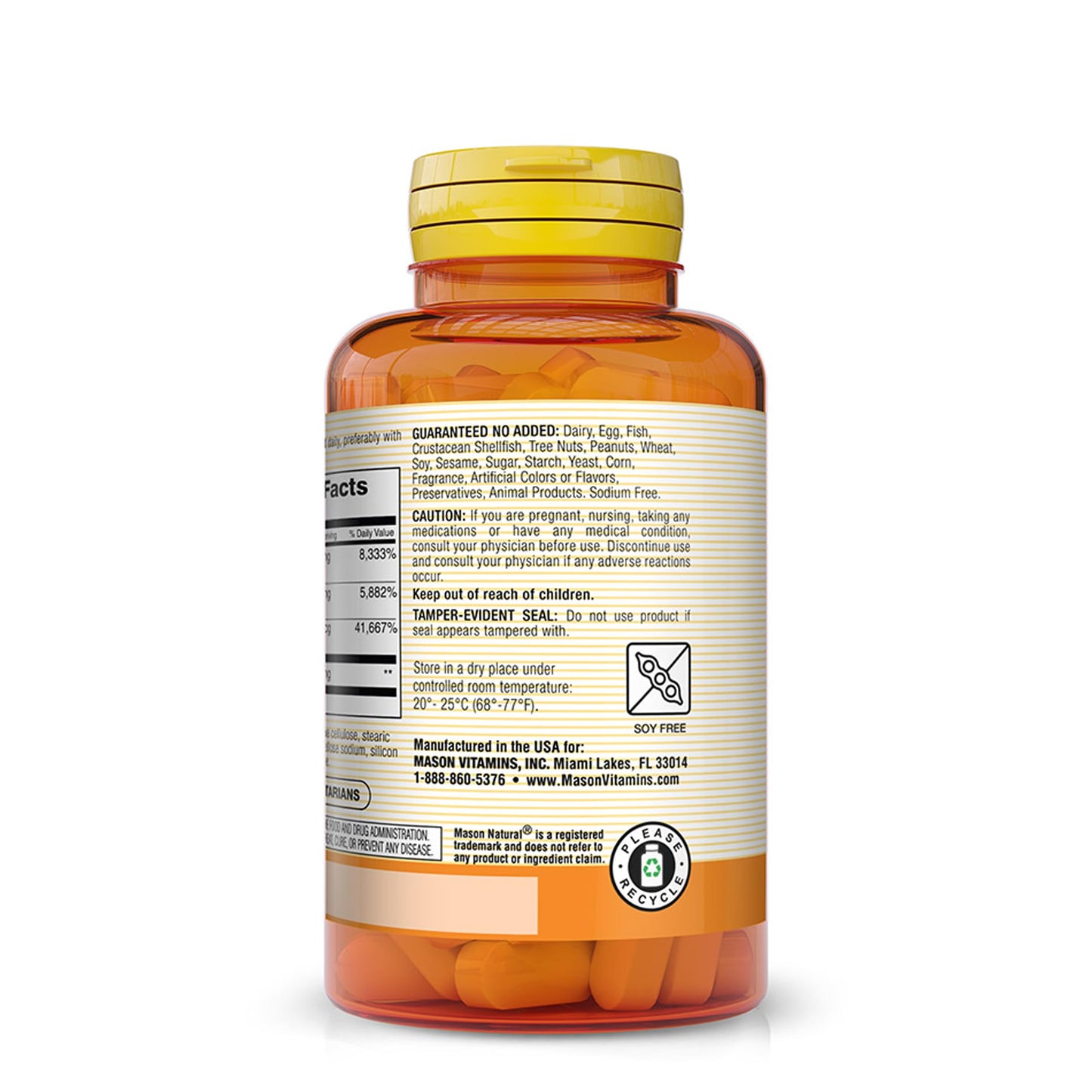 MASON NATURAL Neuro Complex with Alpha Lipoic Acid & Vitamin B12, Suitable for Vegetarians, 100 Tablets