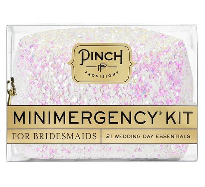 Pinch Provisions Bridesmaid Minimergency Kit, 21 Must-Have Emergency Wedding Day Essentials, Perfect for Bridal Showers, Wedding Day or Bridesmaids Proposal Gift