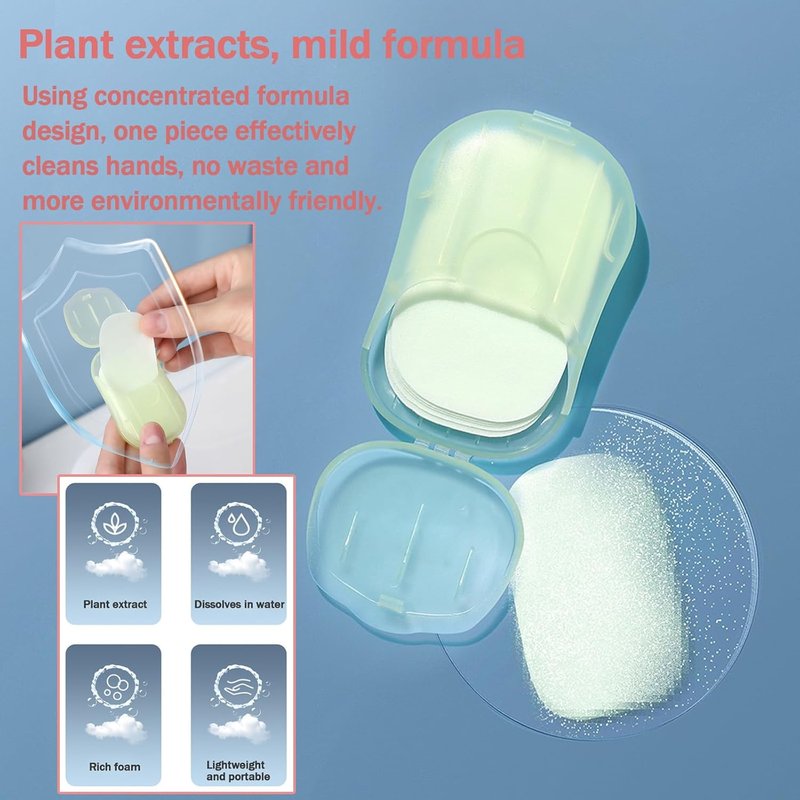Hand Washing Soap Sheets - 200 Sheets for Travel & Outdoor | Portable Hiking Soap Paper