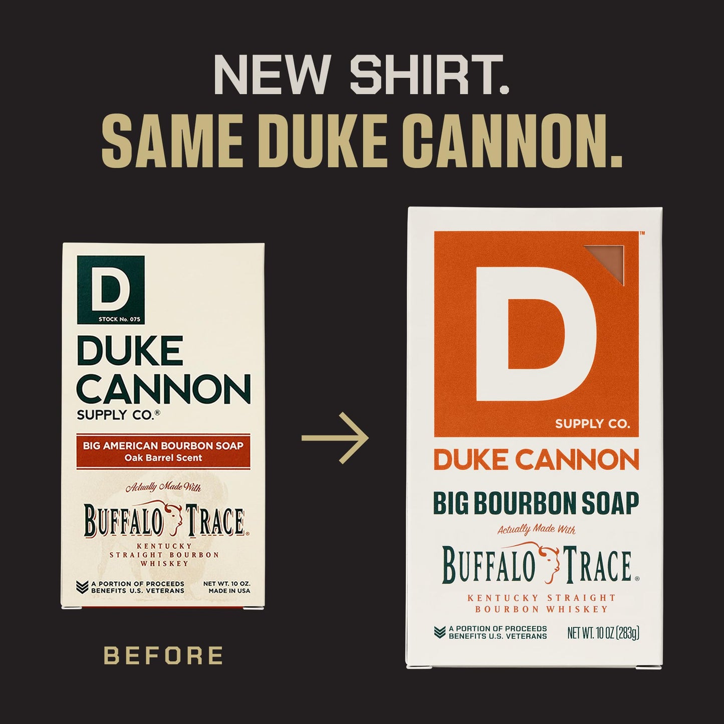 Duke Cannon Supply Co. Extra Large Bar Soap Bundle - Men's Natural Bar Soap with Masculine Scents - Big American Bourbon USA-made soap - All Skin Types -Big Brick of Soap - Bourbon,10 oz (6 Pack)