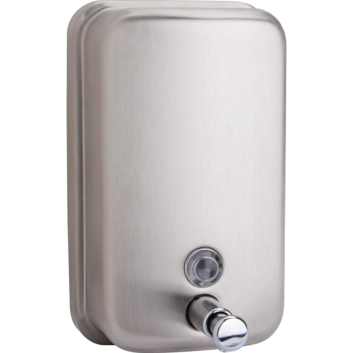 Genuine Joe GJO02201 Stainless Steel Manual Soap Dispenser, 31.5 fl oz Capacity