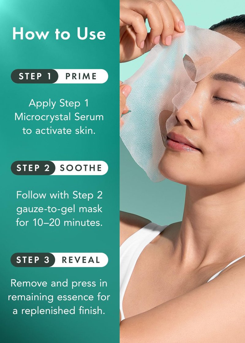 Rael Face Mask - Deep Hydration Moisturizing Sheet Masks for Glowing Skin | 4 Count Korean Skincare
