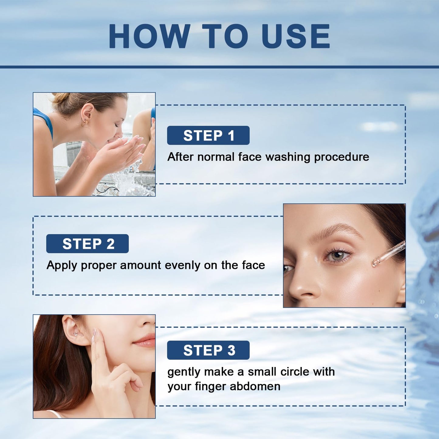 Facial Serum, Liquid Solution Anti Aging Serum, Promotes Skin Collagen Production, Diminishes Fine Lines & Wrinkles(2pcs)