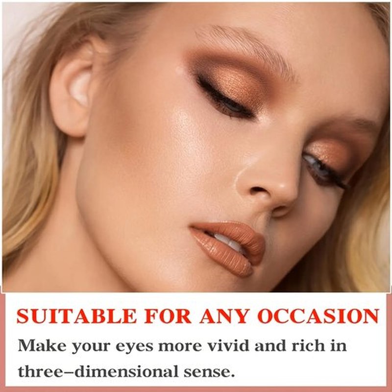 Professional Makeup Eyeshadow Pallet Kit, All About Colorful Matte Shimmers Eye Makeup Palette, Natural Make Up Eye Shadows Cosmetics Gift Smokey Pallet Set, Safe for Sensitive Eyes (12-color -3)