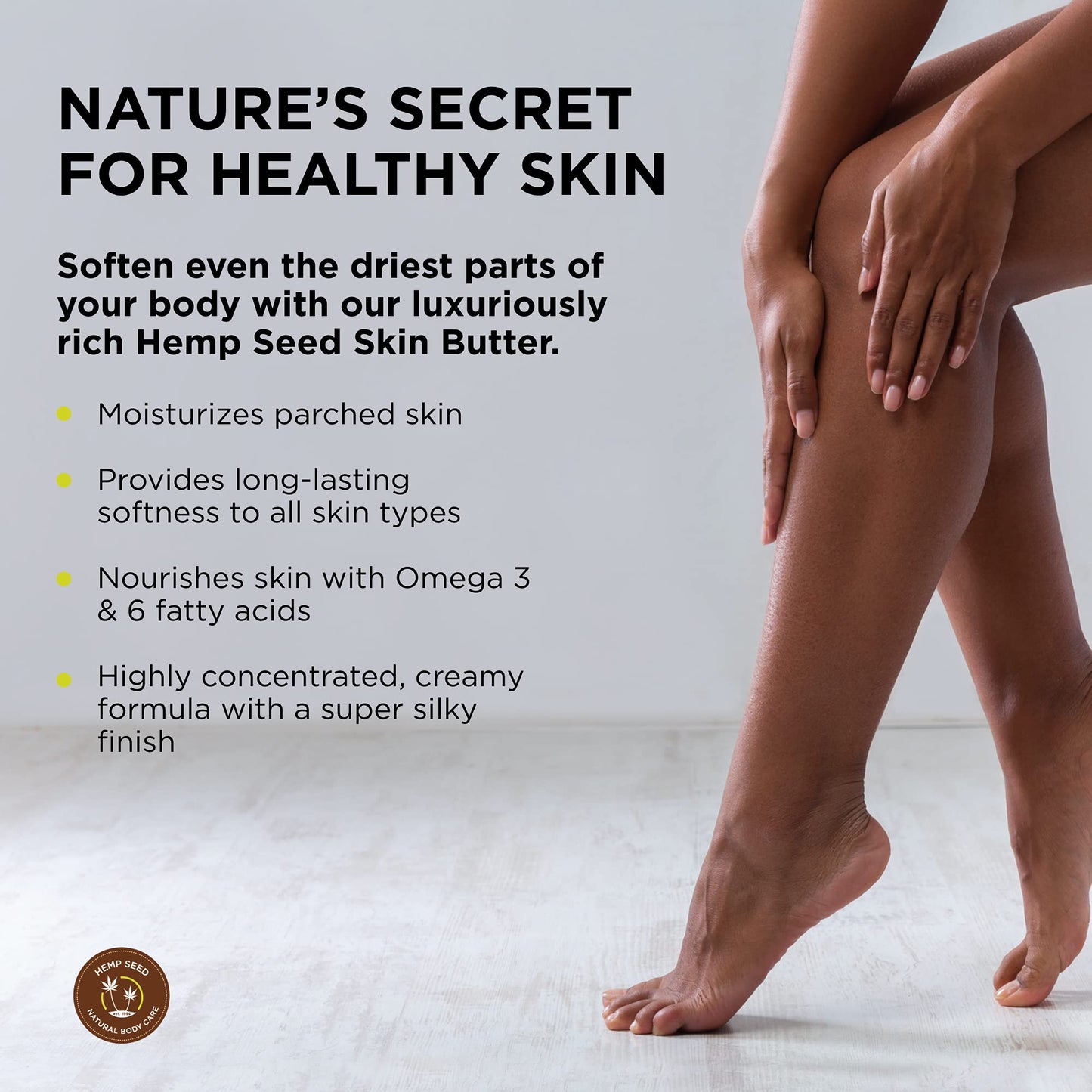 Hemp Seed Skin Butter, Isle of You - 8 oz. - Total Body Moisturizer - Hemp Seed Oil, Jojoba Oil, Shea Butter - Vegan & Cruelty Free