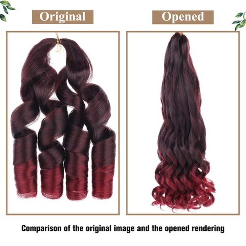 COOKOO 9 Packs French Curly Braiding Hair for Women 22 Inch French Curls Bouncy Braiding Hair Pre Stretched Spanish Curly Braids Synthetic Hair Extensions for French Curl Senegelase Twist Hair TBUG#
