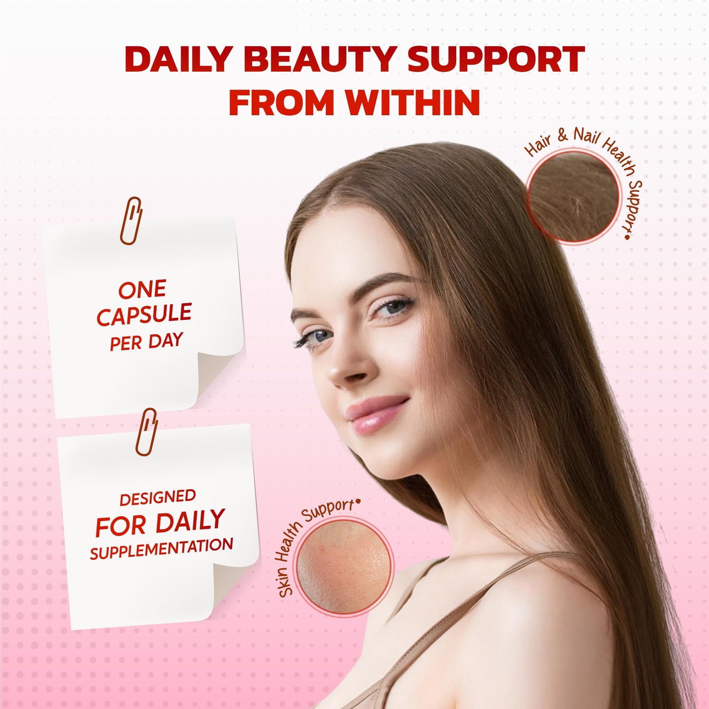 PeakPury Collagen Biotin Supplement, 10000 mcg Biotin with Collagen Peptides, Hyaluronic Acid, Keratin, Resveratrol & Saw Palmetto, Skin Hair Nails & Joint Support*, 150 Capsules, Non-GMO