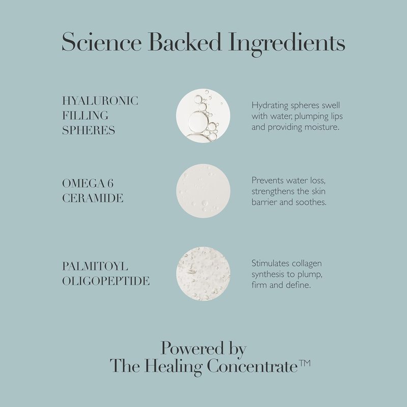 Omorovicza Perfecting Lip Balm - Hydrating & Plumping Treatment | Nourishing Moisturizer with Hyaluronic Spheres, Omega 6 Ceramide & Peptides (0.34 oz)