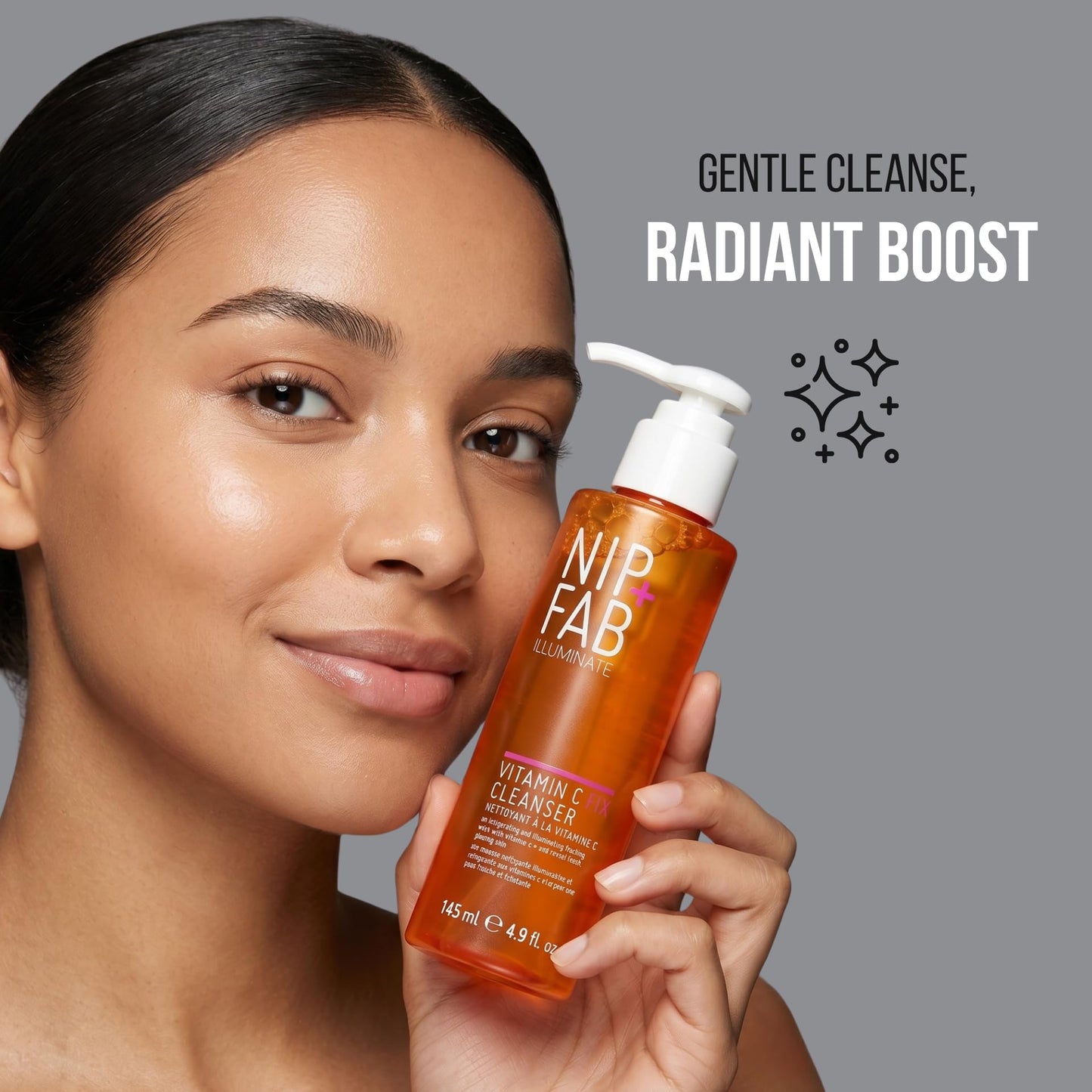 Nip + Fab Vitamin C Fix Gel Cleanser Brightening Hydrating Facial Cleansing Face Wash for Skin Toning, 4.9 Fl Oz