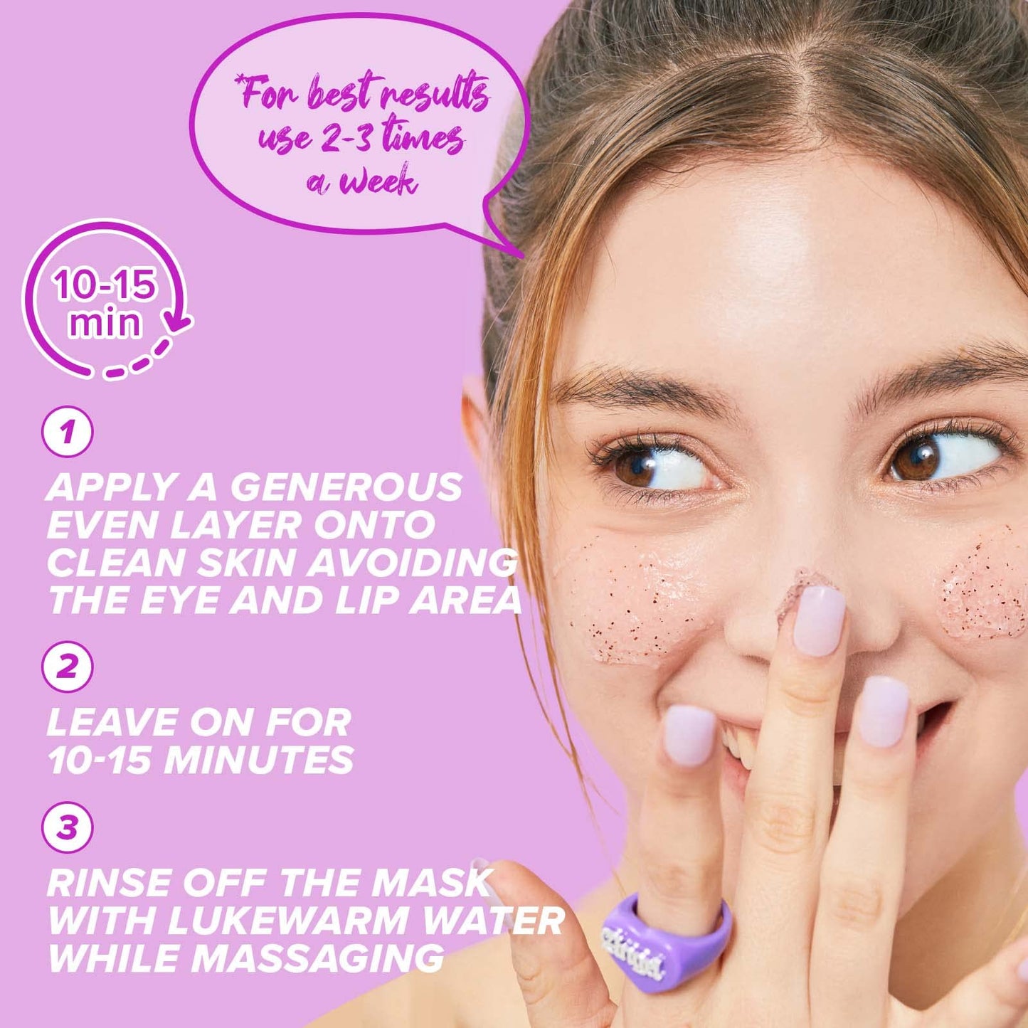 I DEW CARE Wash-off Mask - Bright Timing | Brightening, Hydrating, Refreshing, with Vitamin C, Non-irritating, Glow Skin, 3.38 Fl Oz