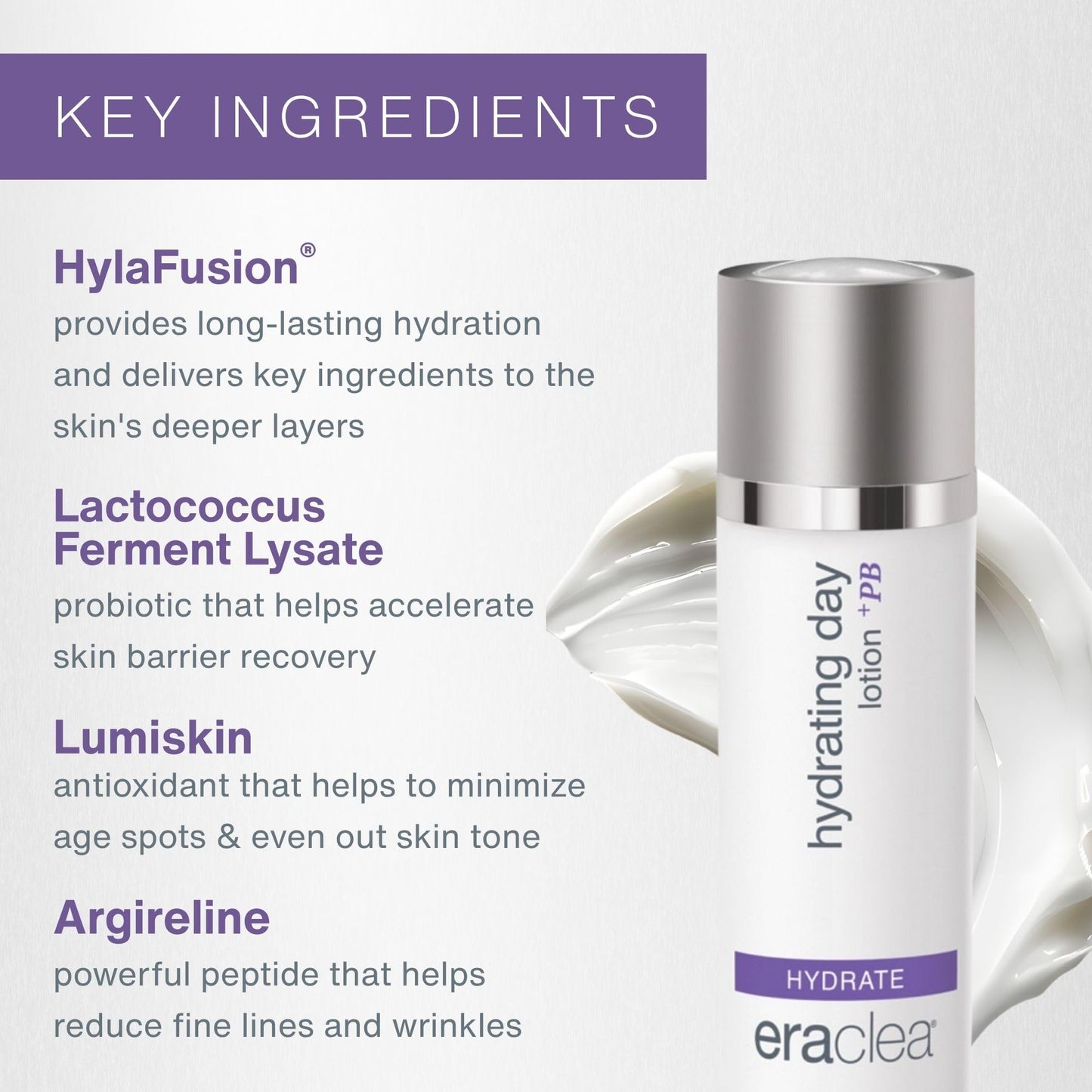 eraclea Hydrating Day Lotion +PB with Hyaluronic Acid (1 fl oz)