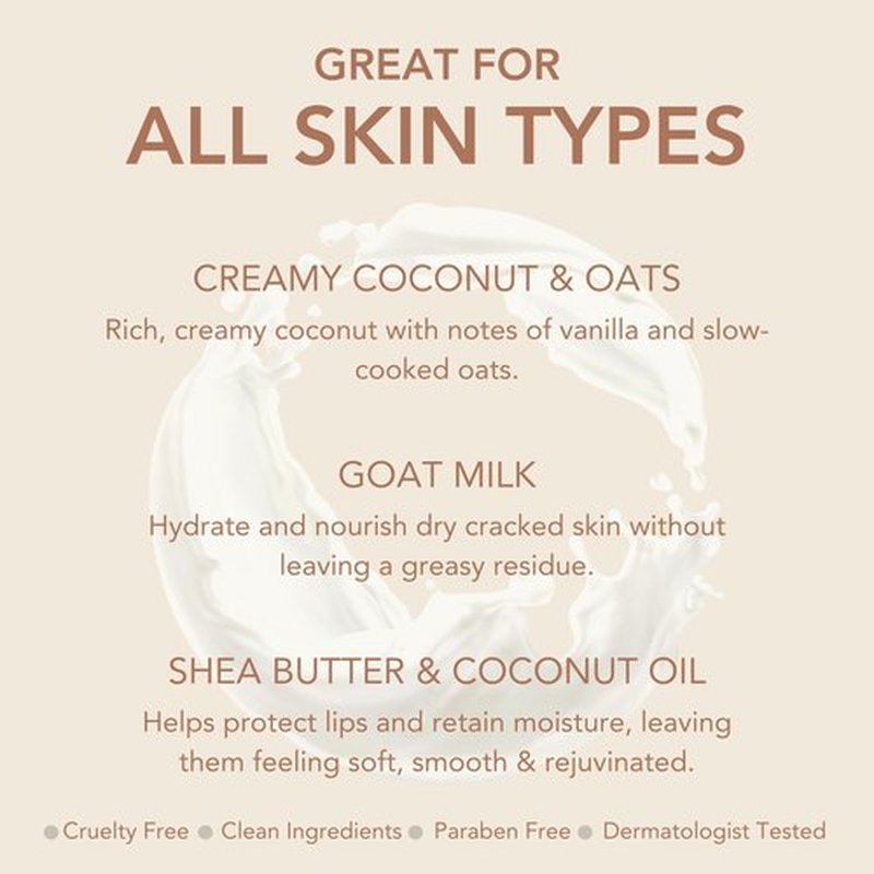 Dionis Goat Butter Overnight Lip Mask & Lip Balm Kit - Goat Milk, Jojoba & Moringa Oils Moisturize & Repair Chapped Lips Overnight while Lip Balm Keeps Moisture Locked In All Day, Creamy Coconut