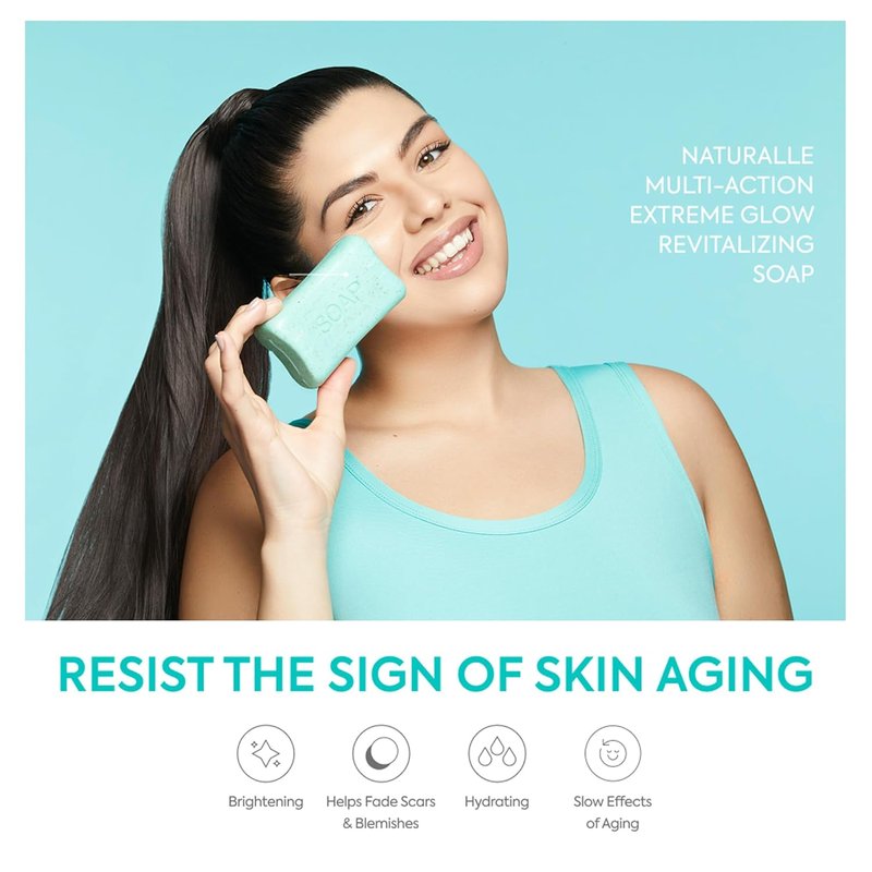 Makari Naturalle Multi-Action Toning Soap - Moisturizing Bar for Sensitive Skin | 7 oz | Cleanses & Brightens