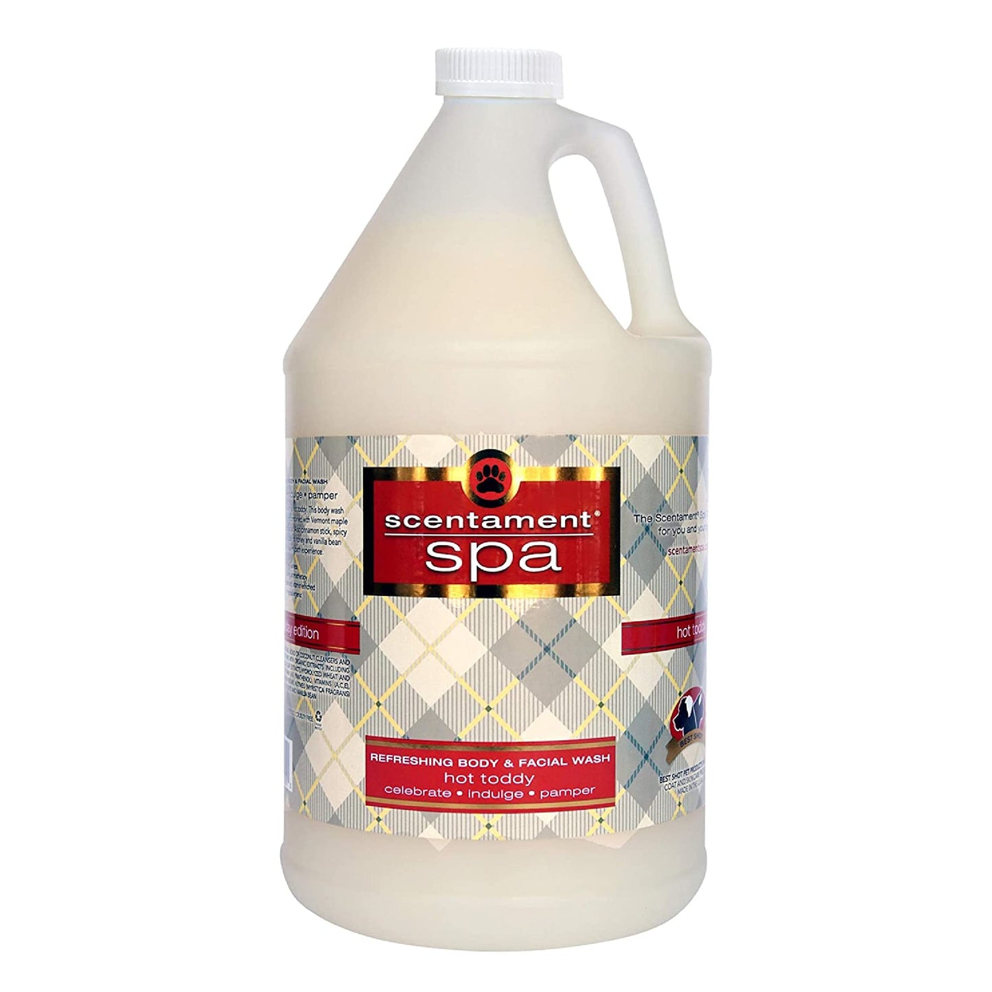 Best Shot Scentament Spa Seasonal Facial & Body Wash, Hot Toddy, 1 Gallon