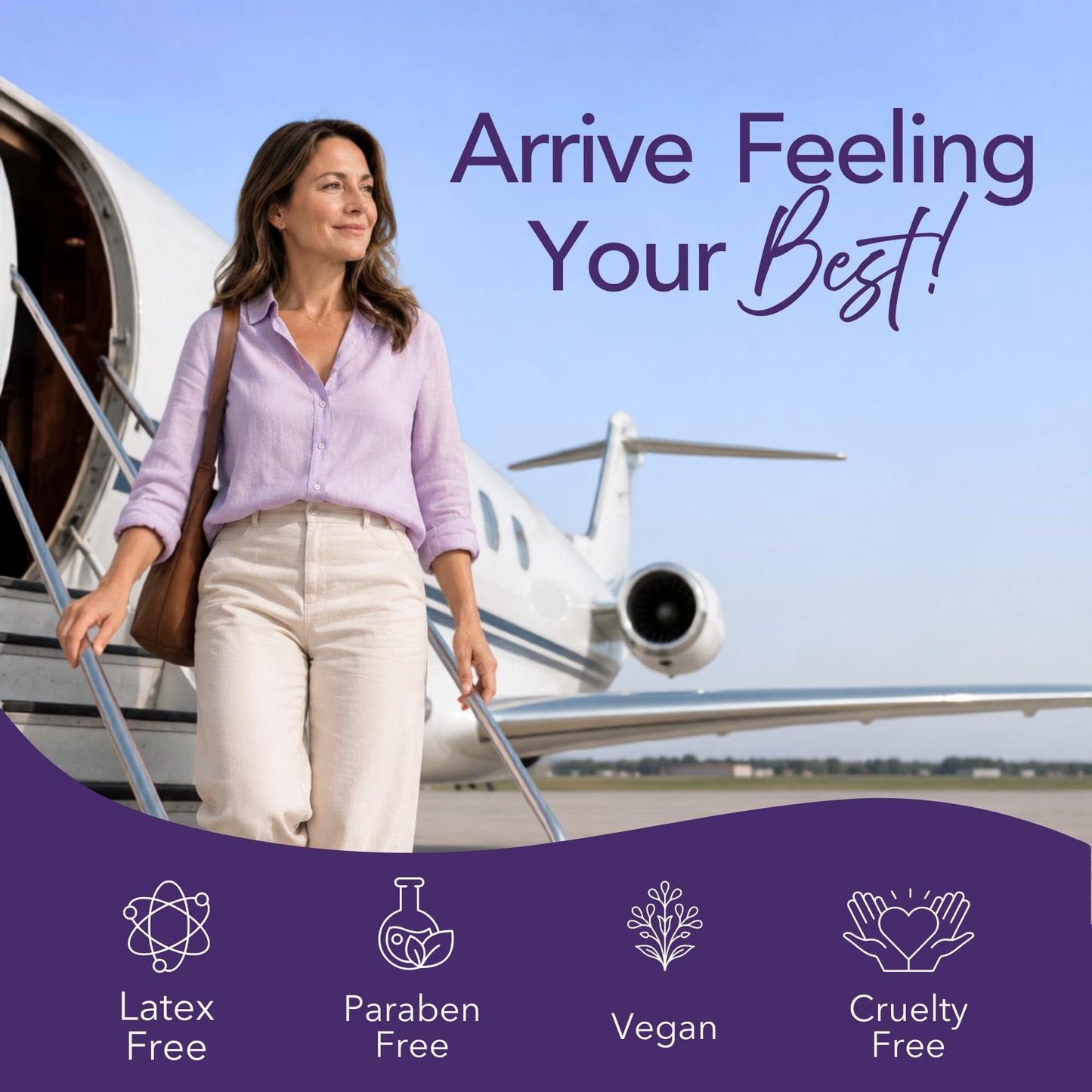 Laki Naturals Fly Calm Patch (1 Count, Pack of 8) - Relax Nerves, Support Stress - Natural Ingredients to Support Airplane Stress - Calm Your Fear of Flying Naturally