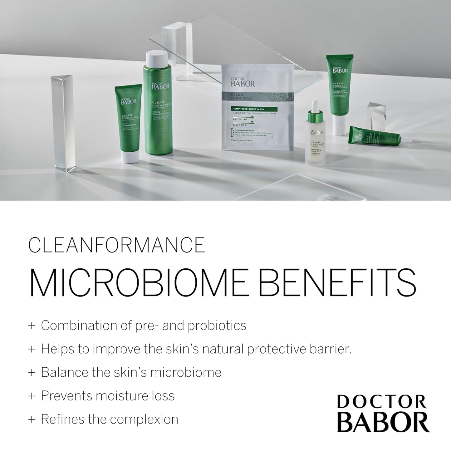 BABOR CLEANFORMANCE Clay Multi-Cleanser - Makeup Remover & Pore Refining Mask with Kaolin Clay & Probiotics, 1.69 oz