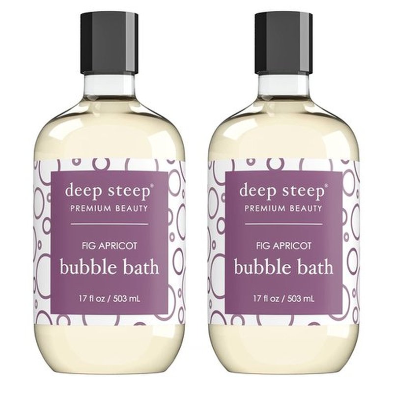 Deep Steep Bubble Bath, 17 Ounce (Pack of 2) (Fig Apricot)