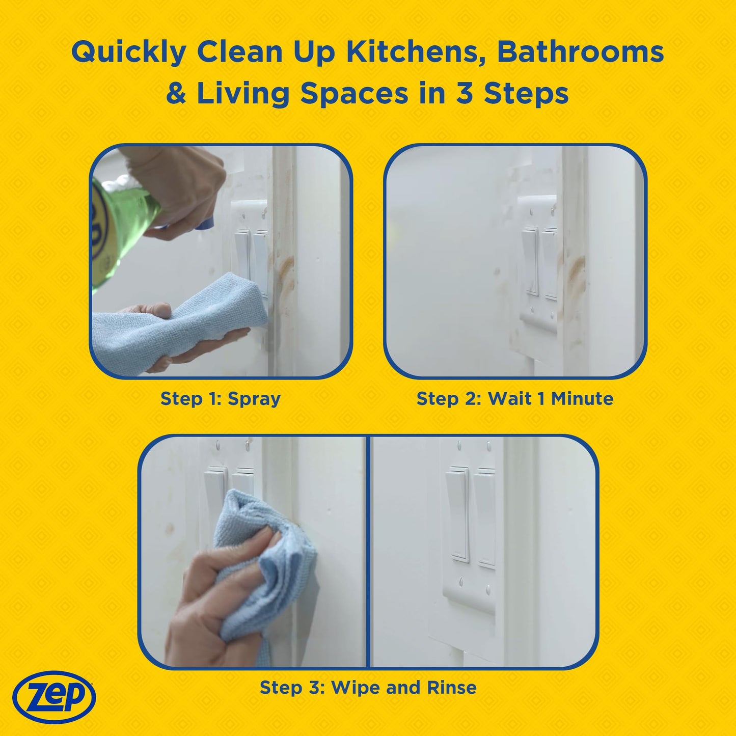 Zep All-Purpose Cleaner 32 oz (Case of 4) Cleans Almost Any Surface