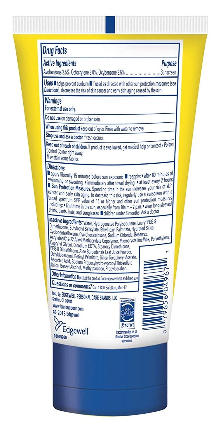 Banana Boat Kids Max Protect & Play Broad Spectrum Sunscreen SPF 100 4 oz (Pack of 6)