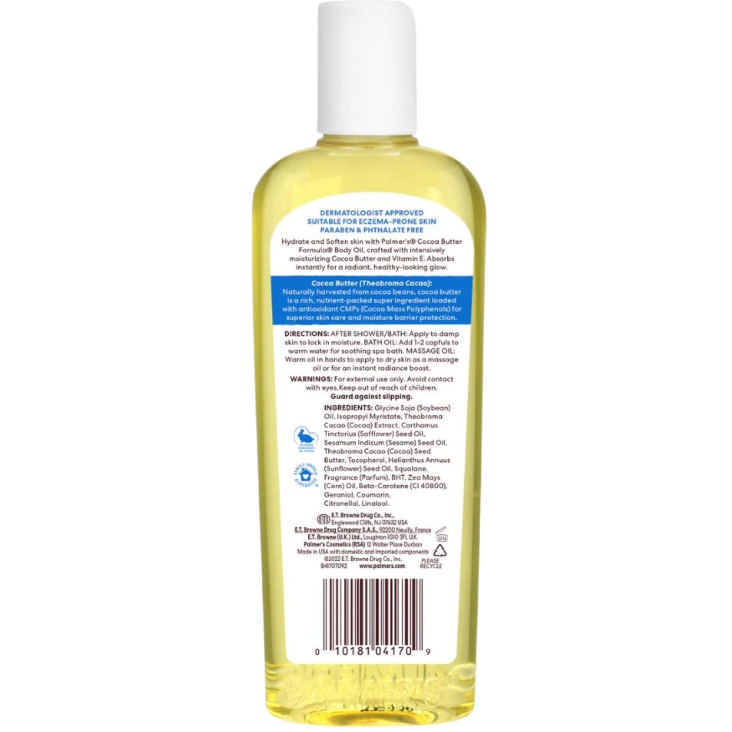 Palmer's Cocoa Butter Formula Body Oil 8.50 oz (Pack of 6)