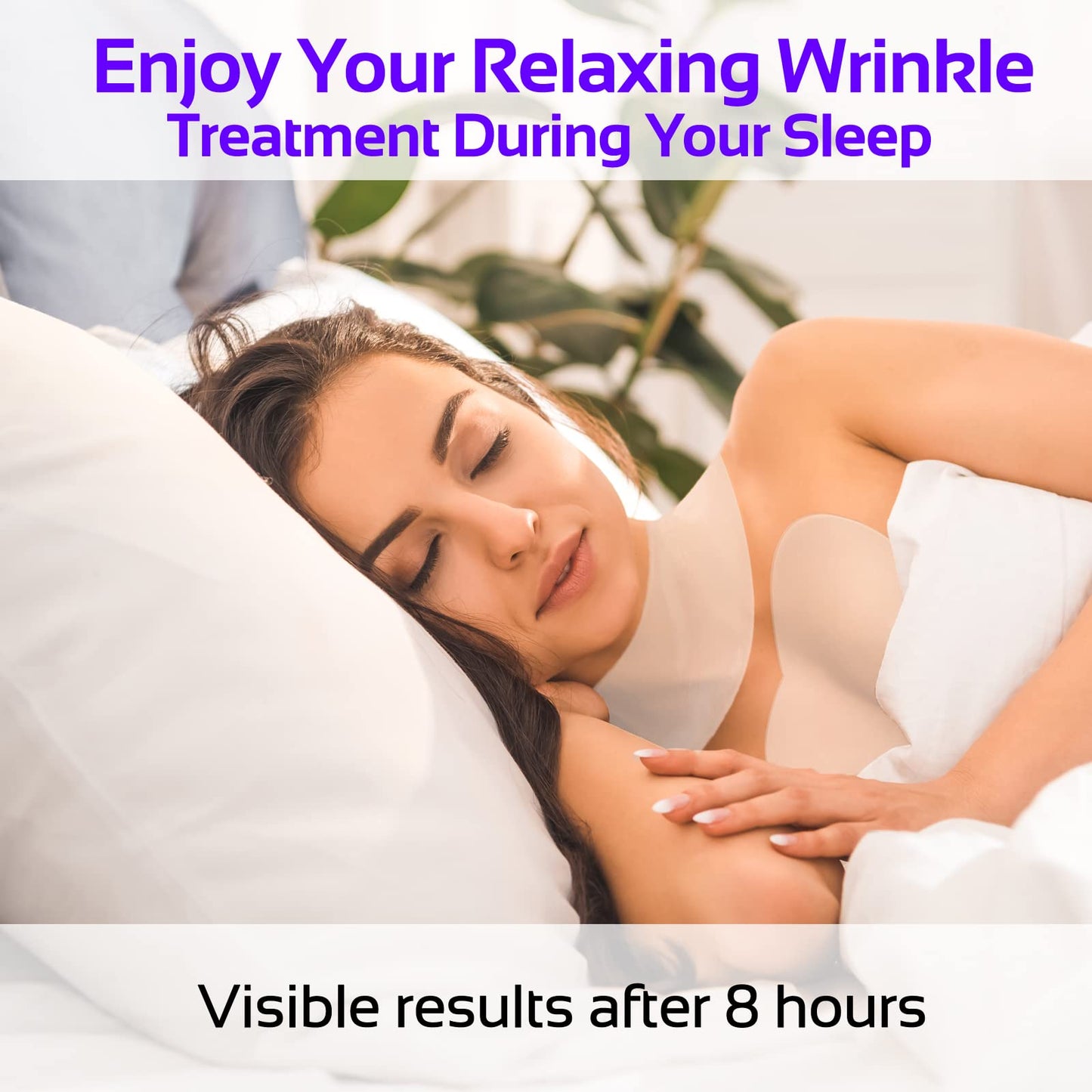 Skywee Professional Products Anti Wrinkle Chest Silicone Pad, Resuable and 100% Medical Grade Décolleté Anti Wrinkle Patches, Smooth Your Skin Set of 2