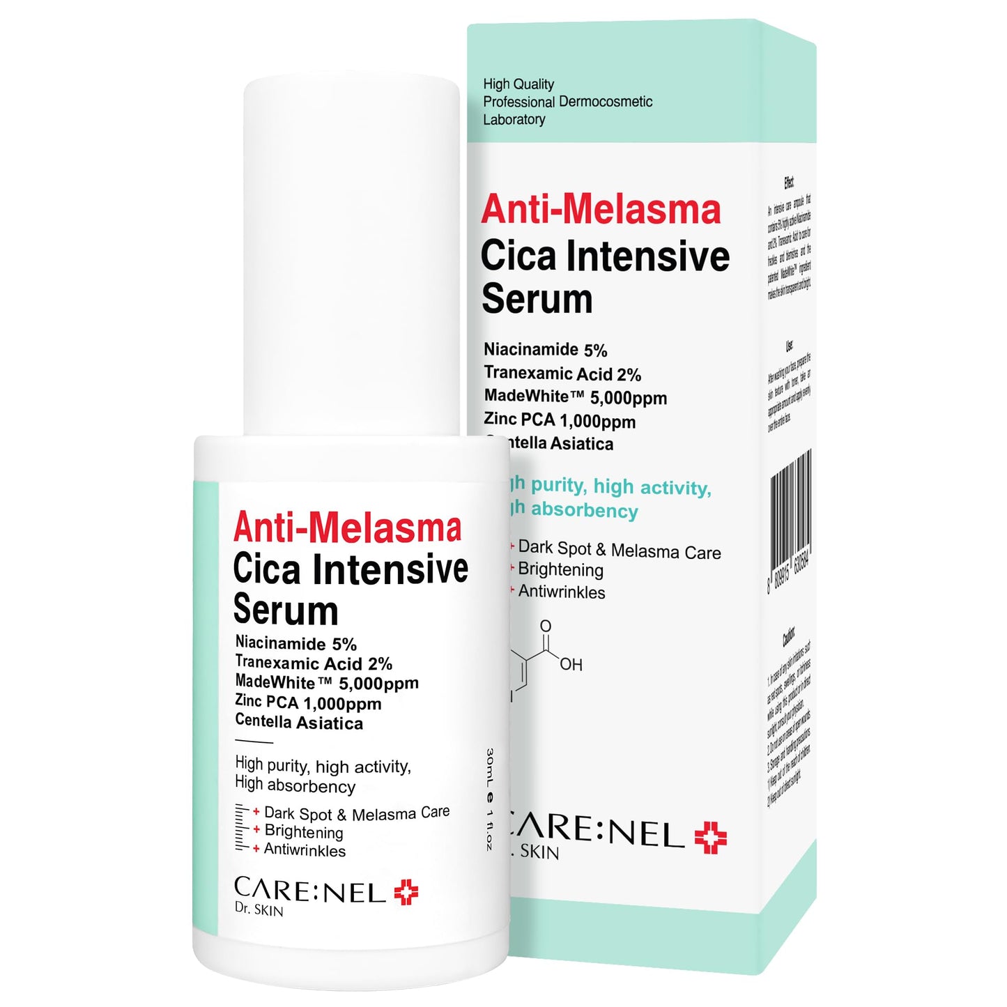 Melasma treatment for Face Cica Intensive Serum 1.01fl.oz/30ml