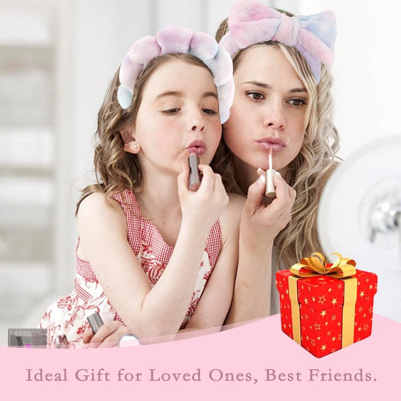 Canitor Spa Headbands Set - Non-Slip Makeup Headbands & Wrist Towels for Skincare | Cute Teen Girl Gifts