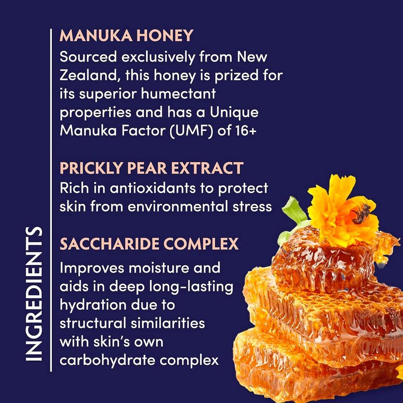 Manuka Honey Hydration Set - Cleansing Balm & Gel Mask Duo | Full Size 2.8 oz & Travel Size 0.5 oz