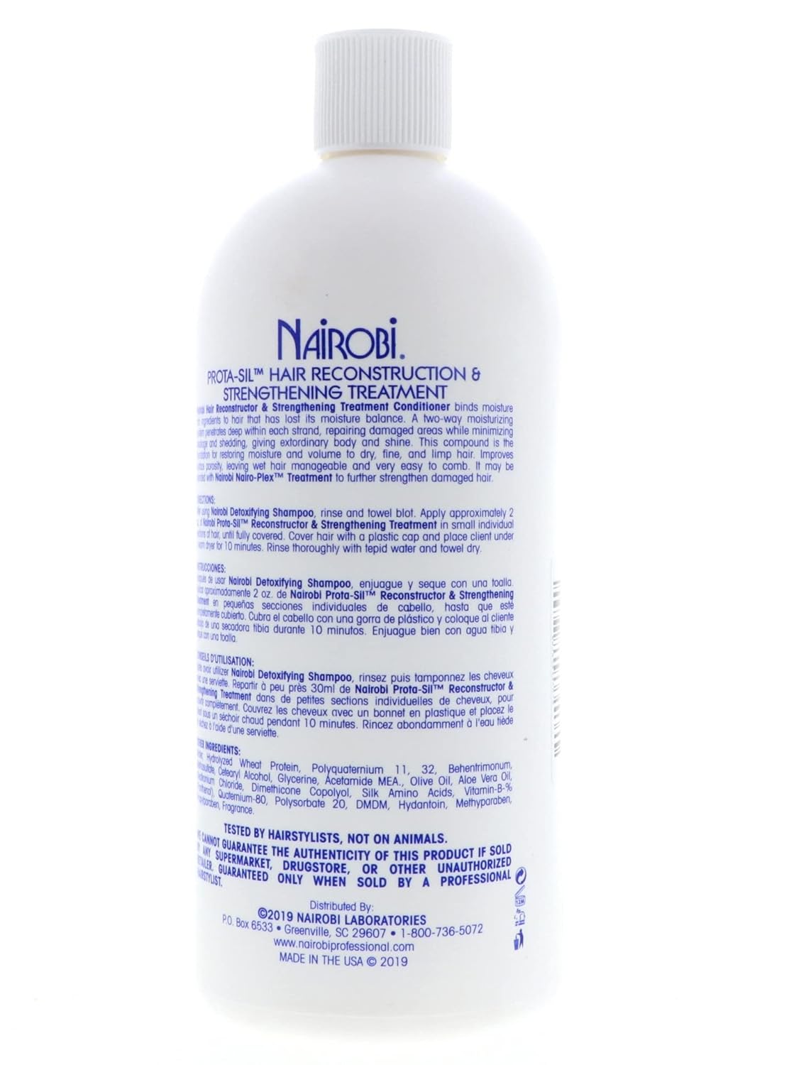 Nairobi Prota-Sil Reconstructor and Strengthening Treatment Unisex Treatment, 32 Ounce