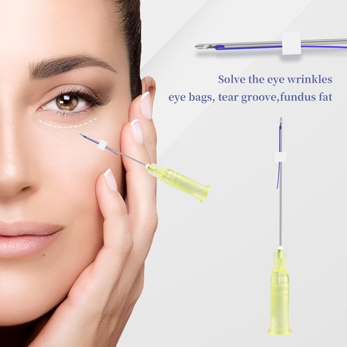 SOZOOM Pdo Threads for Eyes Lift, PDO Thread Eyes Fine Lines Under the Eyes Restore Skin's Firmness & Elasticity (20pcs-30G-38mm)