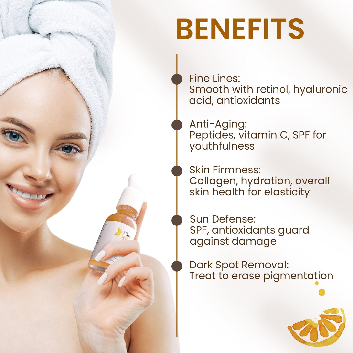 Simret Beauty Vitamin C CC Serum - Complexion Corrector with Citrus Stem Cells & Hyaluronic Acid, Anti-Aging, Hydrating, Dark Spot Corrector, Brightening & Firming serum, 1 oz