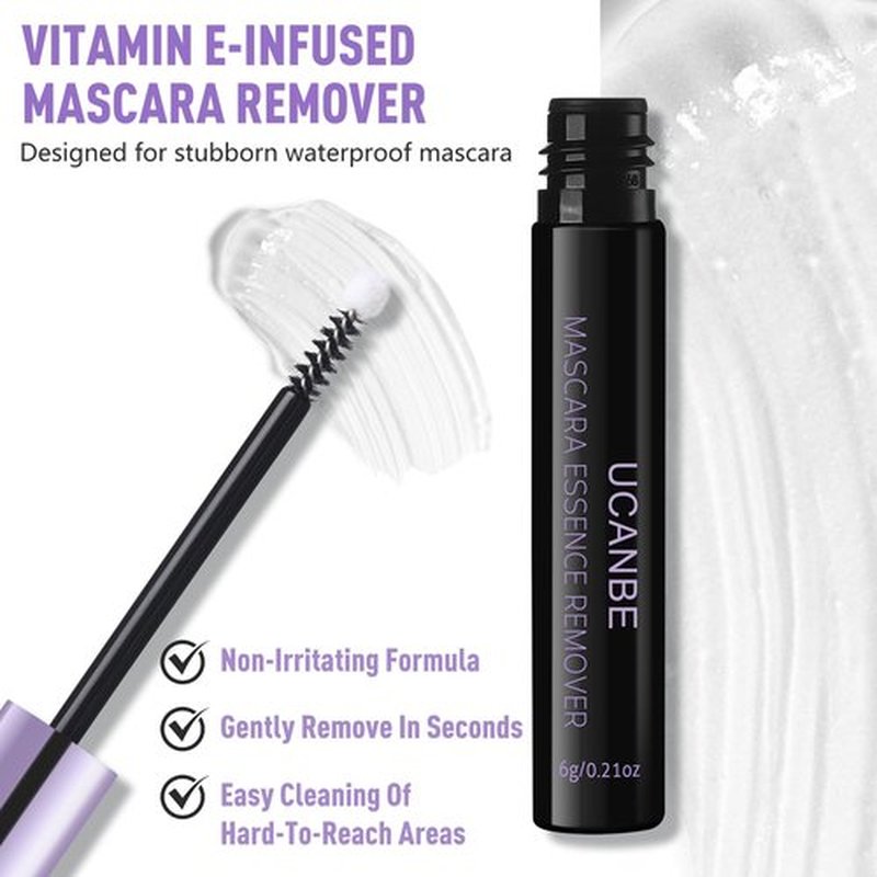 UCANBE Volumizing Mascara & Eyelash Remover Gift Set - Waterproof, Smudge-Proof Long-Lasting Black Mascara & Nourishing Lash Remover Eye Makeup Kit- Ideal Travel Companion, Gentle for Sensitive Eyes