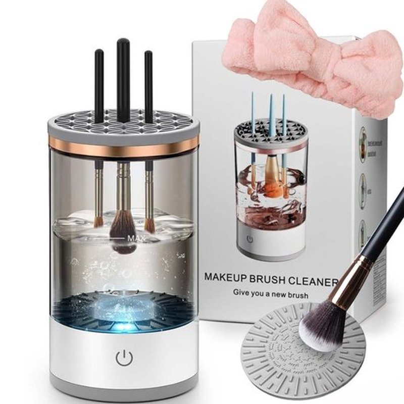 Beauty Swirl Cosmetic Brush Cleaner, The Cozy Luna Brush Cleaner, Beautyswirl Cosmetic Brush Cleaner, Automatic Electric Makeup Brush Cleaner for All Brush (Charging type)