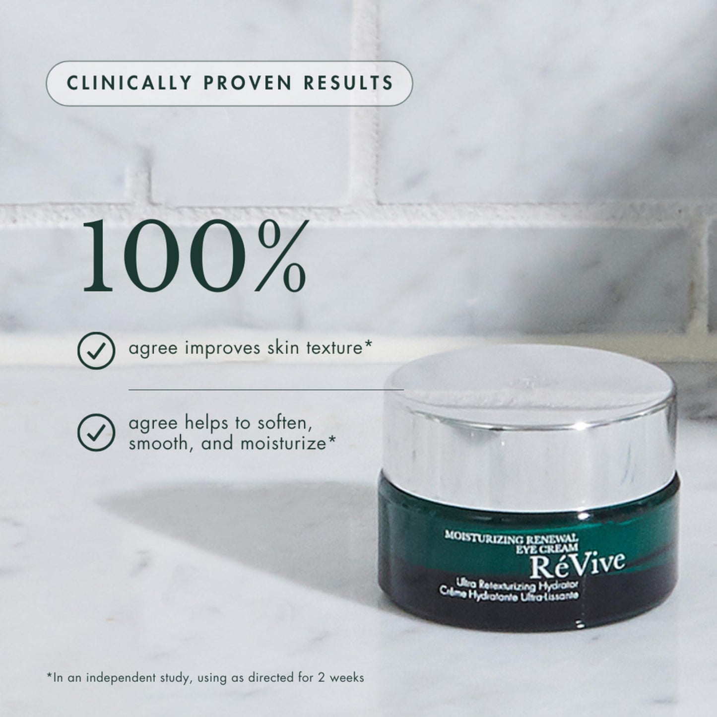 RéVive Renewal Under Eye Cream - Retexturizing Eye Cream for Wrinkles - Helps to Reduce Crow's Feet and Improve Skin Texture & Moisturization - Suitable for All Skin Types (0.5 oz)