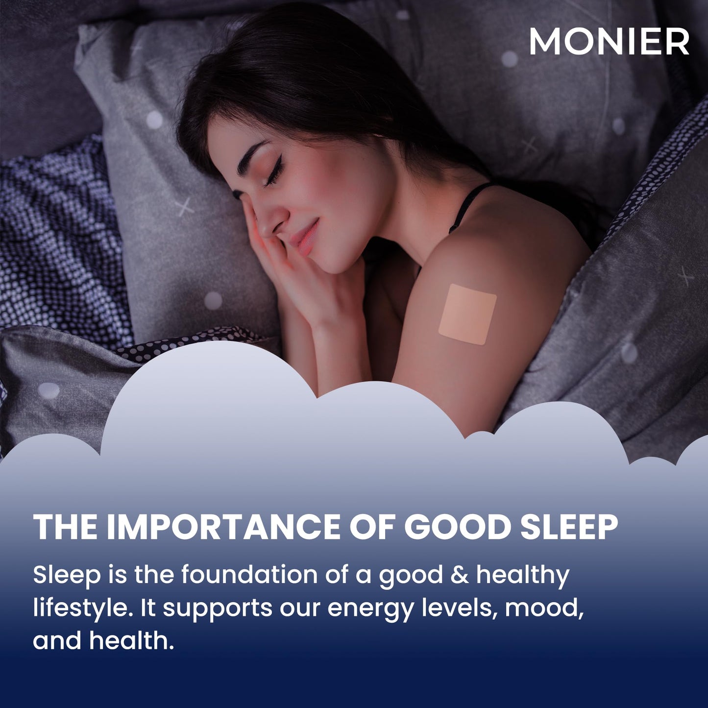 MONIER Sleep Patches for Adults Extra Strength | Easy-to-Apply Sleep Patch with Melatonin & Valerian | Relax & Wake Up Refreshed | Long-Lasting Night Comfort for Men & Women | 240 Patches