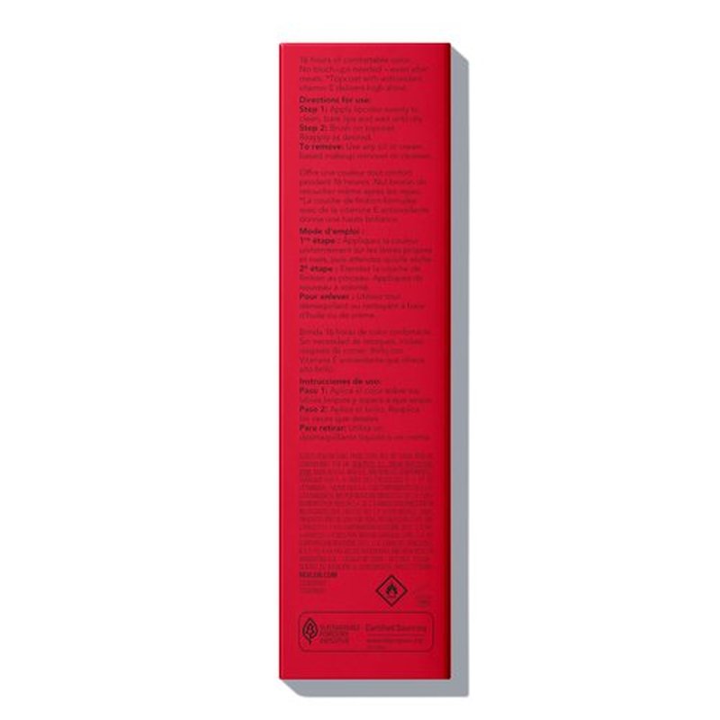 Revlon ColorStay Overtime Liquid Lipstick with Clear Lip Gloss, Lip Makeup Stocking Stuffers for Women, With Vitamin E, Forever Scarlet (040), 0.07 Oz