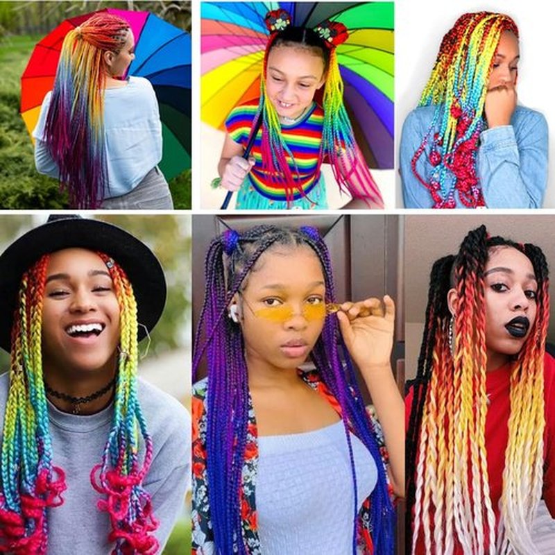 Pre Stretched Braiding Hair Extensions 30 Inch 3 Packs Crochet Twist Braids Hair High Temperature Synthetic Fiber Braid Hair Hot Water Setting（30",Red）