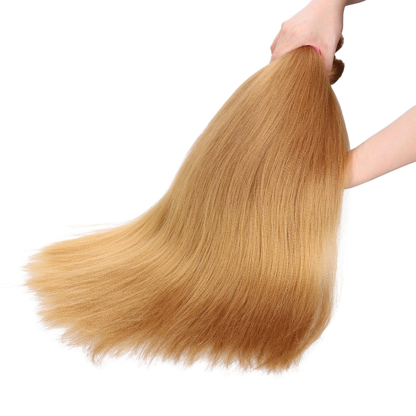Dorsanee Honey Blonde Braiding Hair Pre Stretched 20 Inch 8 Packs Braiding Hair Extensions for Crochet Box Braids Twists Locs Hair Itch Free Soft Yaki Texture Hot Water Setting (20inch,#27)