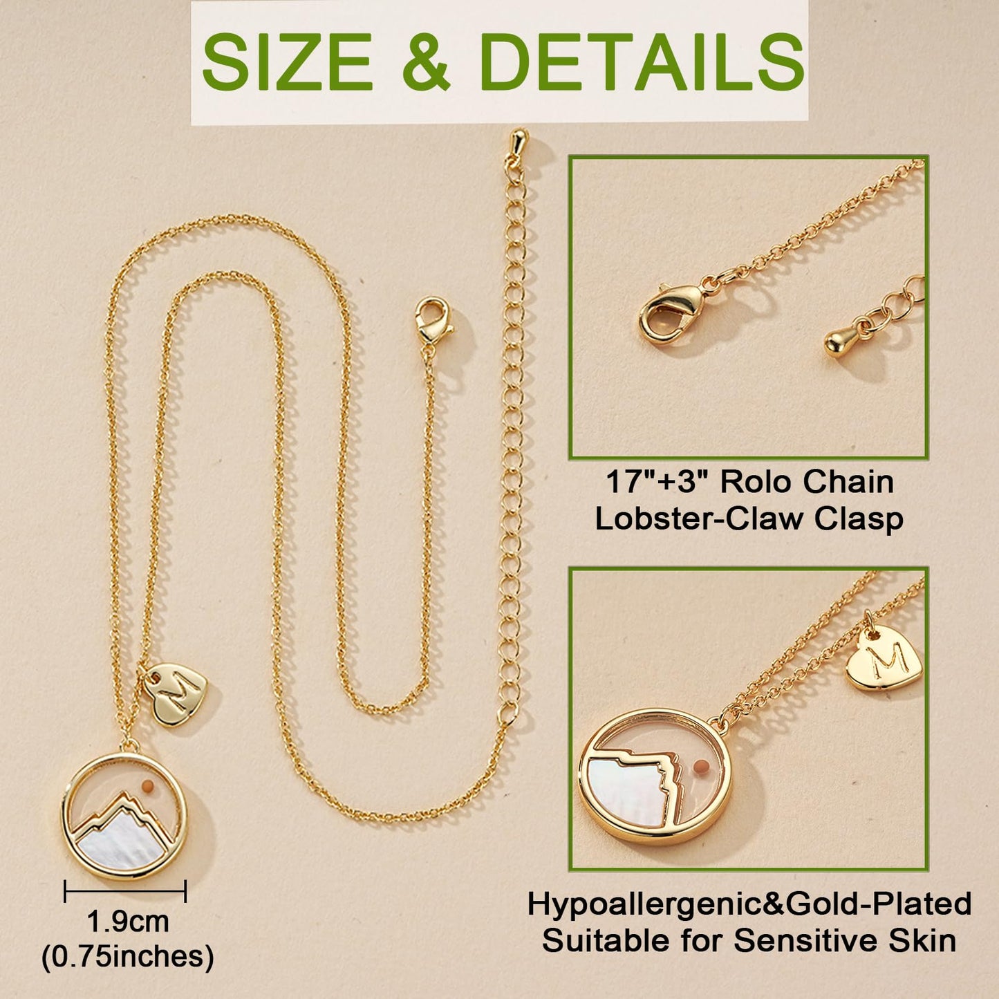 Pavkki Mustard Seed Necklace Graduation Gifts Initial Letter A Teen Girl Gifts Jewelry Trendy Stuff Mountain Faith Confirmation First Communion Baptism Christian Religious Birthday Gifts for Kids Women
